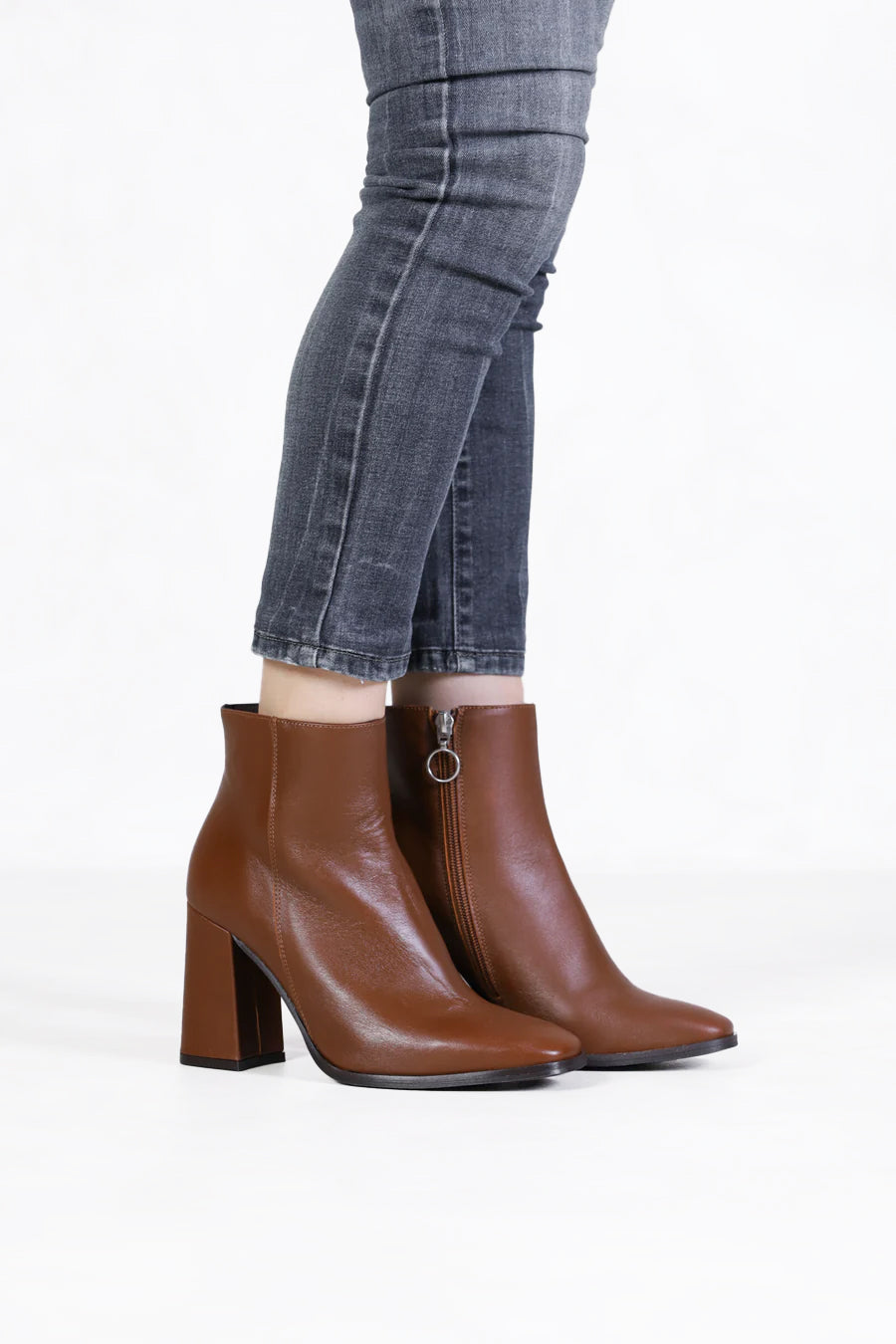 CHARLOTTE CUOIO Heeled Ankle Boots – KMB shoes