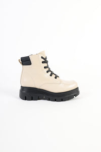 WENDY CREAM - Extra-Light Lace-Up Ankle Boots KMB shoes