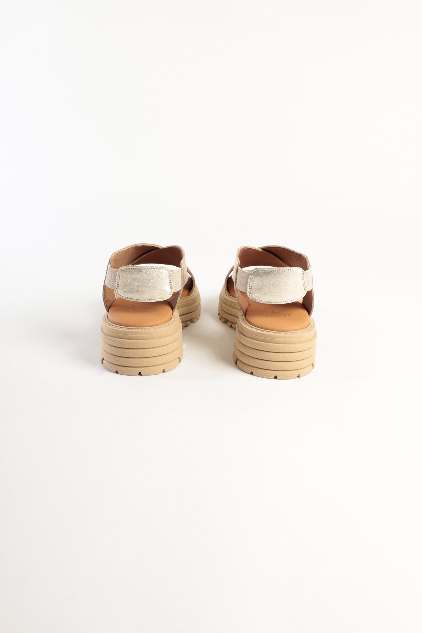 DAFNE GOLD- Cross Strap Sandals KMB