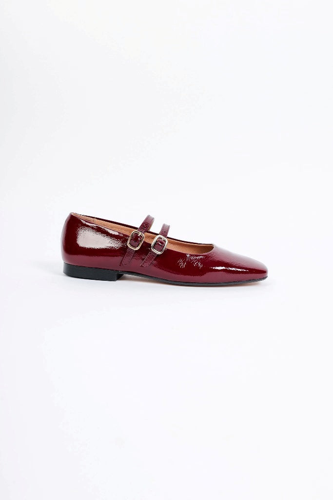 CANDY CHERRY RED- Double Straps Mary Jane (Copy) KMB shoes