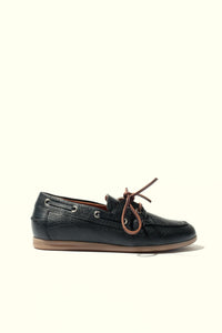 KAI BLACK – Leather Boat Shoes KMB shoes