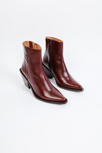 AURA COCO BLACK - Cowboy Ankle Boots with Mid-Block Heel KMB shoes