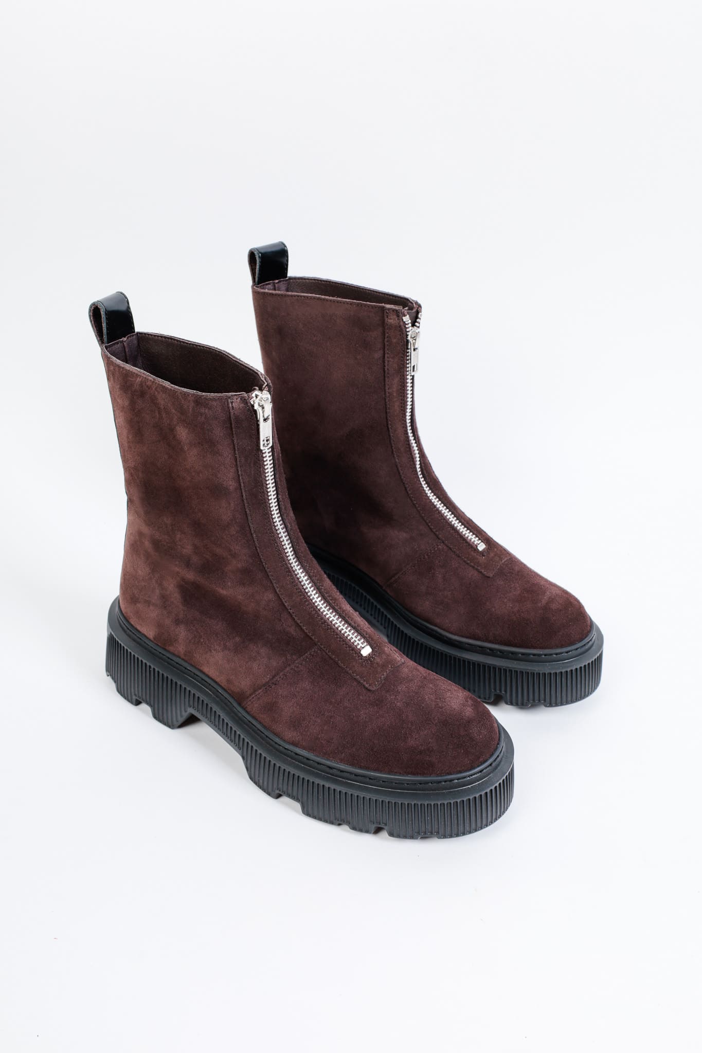 BARBARA CHOCOLATE- Extra Light Zip Front Boots KMB shoes