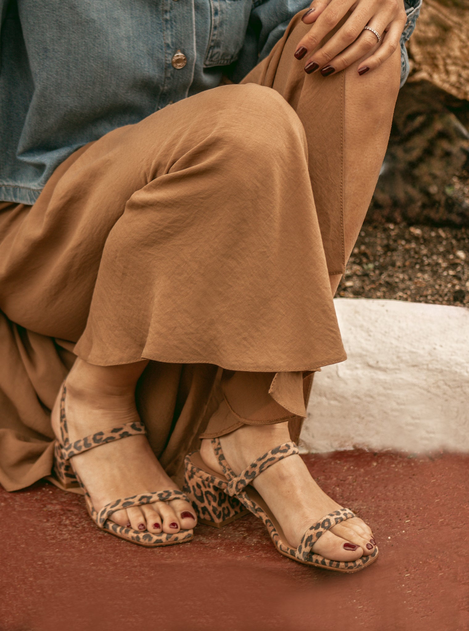 POPPY LEOPARD - Strappy Heeled Sandal KMB shoes