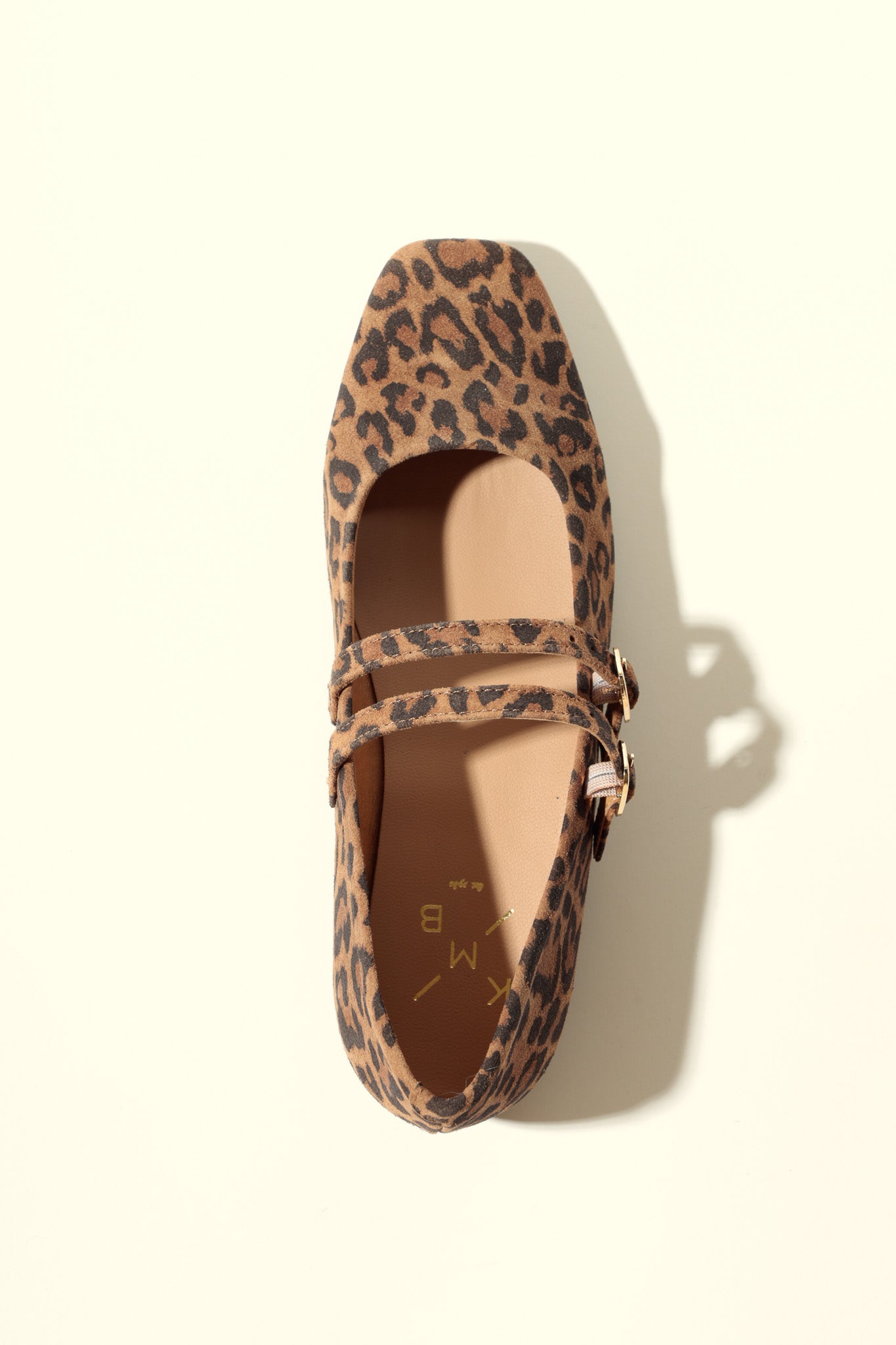 CANDY LEOPARD - Double Strap Mary Jane Ballet Flats KMB shoes