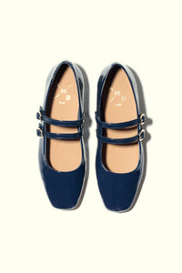 CANDY NAVY- Double Straps Mary Jane KMB shoes