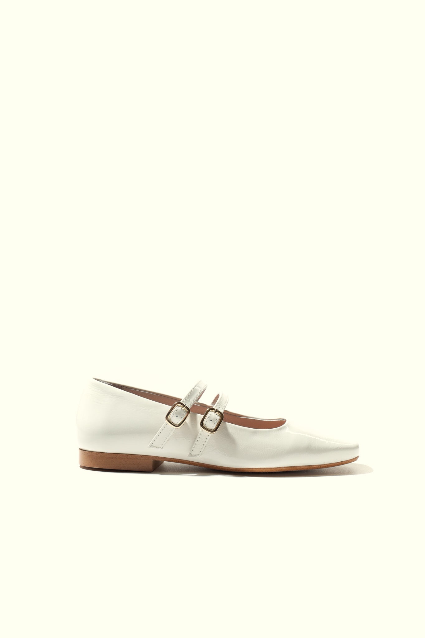 CANDY OFF- WHITE - Double Straps Mary Jane KMB shoes