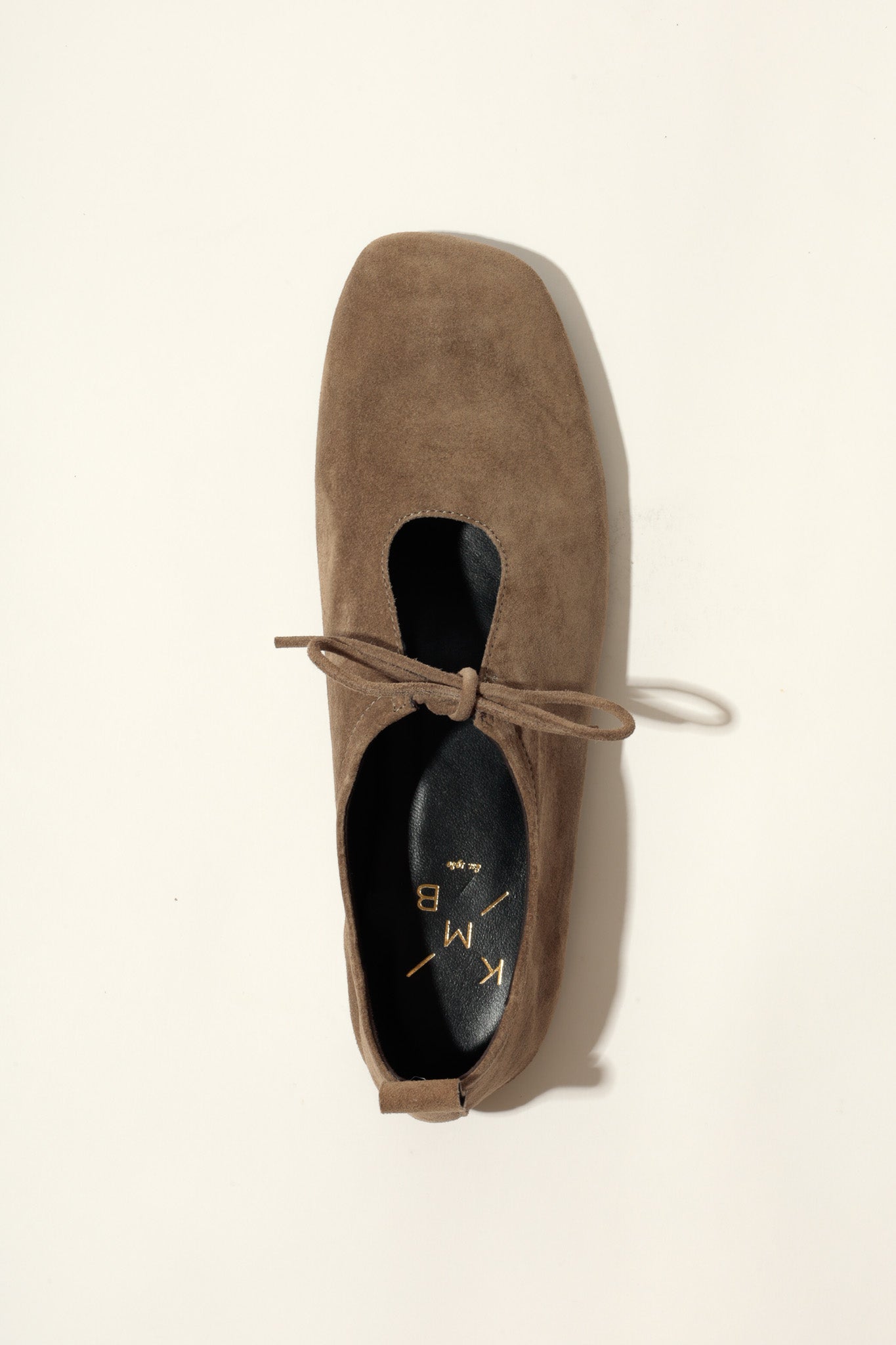 KATY TAYPE – Soft Leather Flats with Front Tie KMB shoes