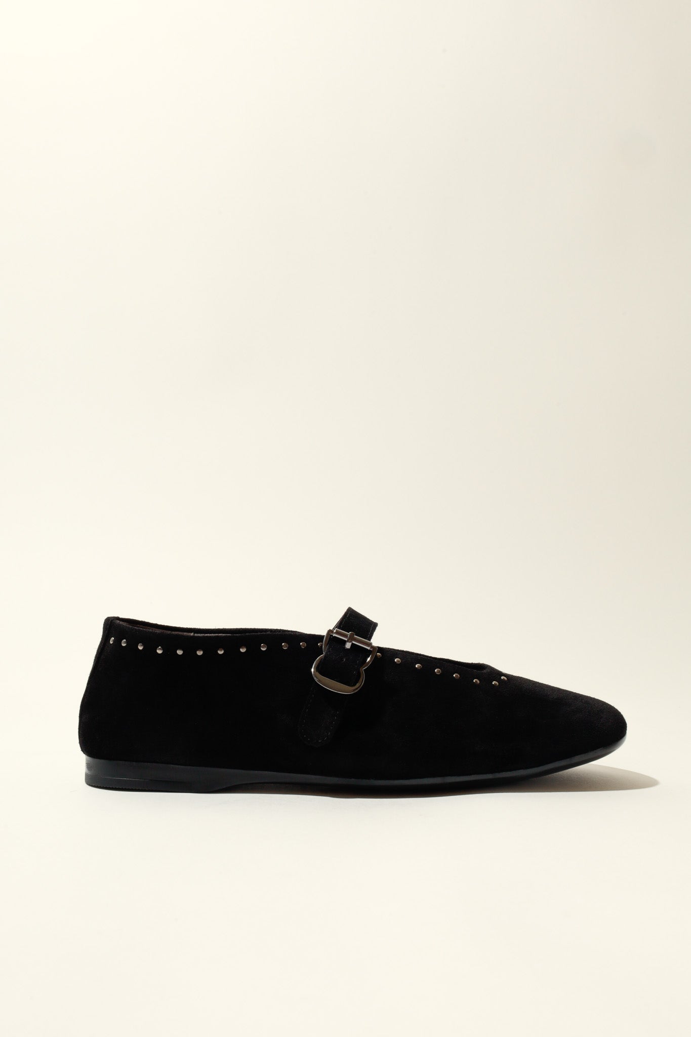 MERCHE BLACK – Studded Ballet Flats KMB shoes