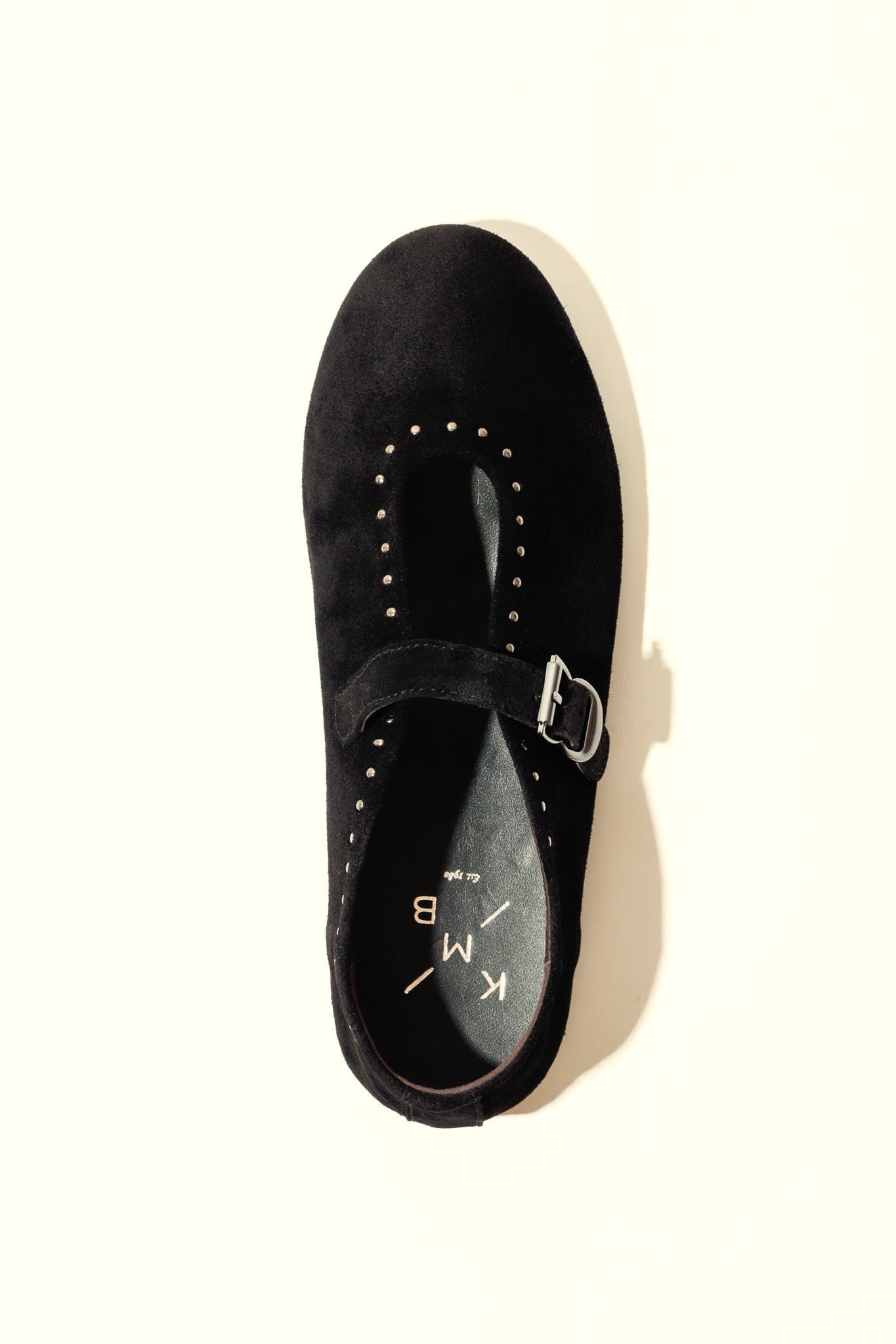 MERCHE BLACK – Studded Ballet Flats KMB shoes