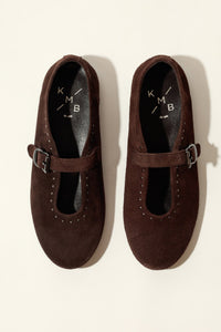 MERCHE CHOCOLATE – Studded Ballet Flats KMB shoes