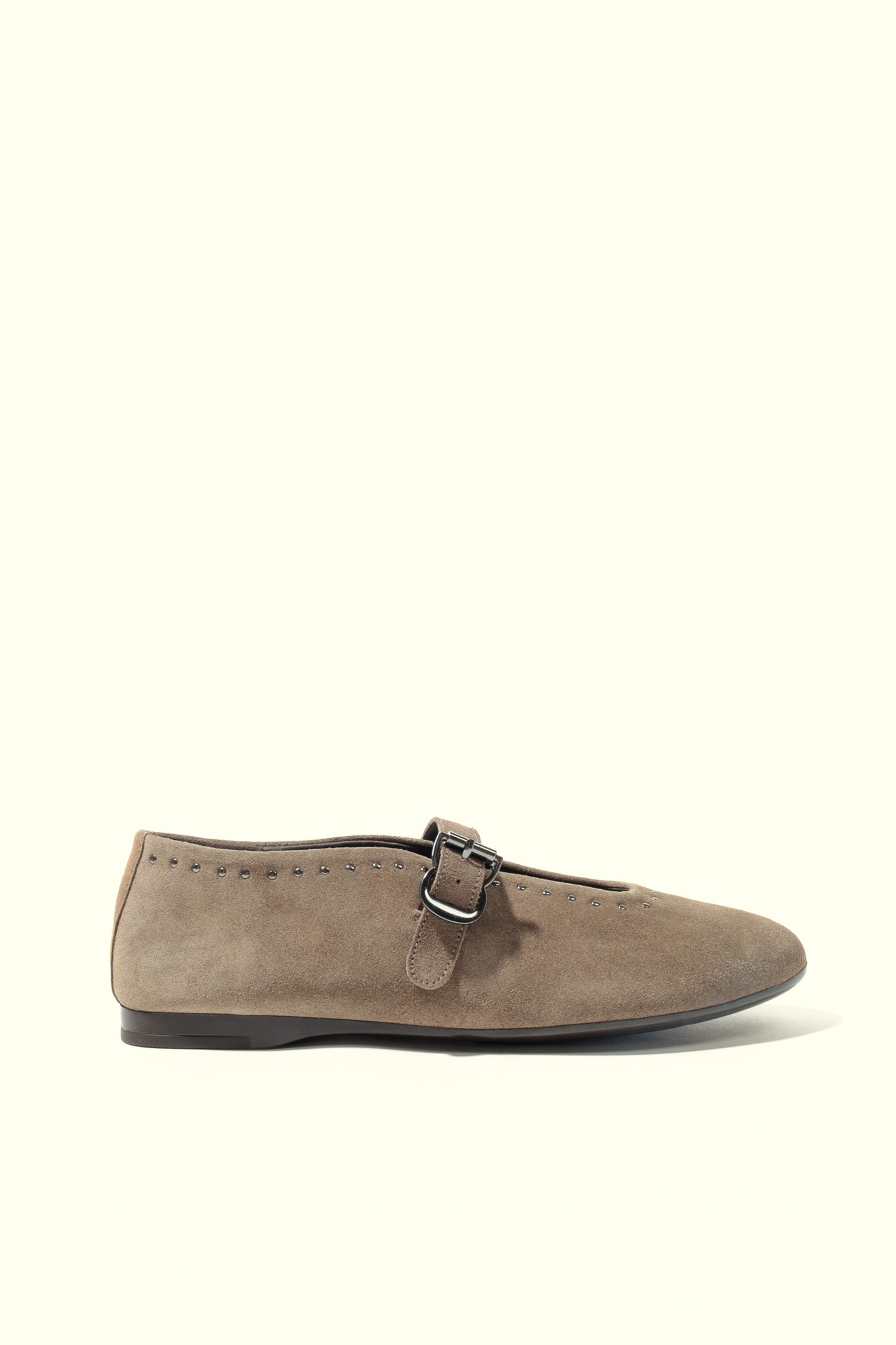 MERCHE TAUPE – Studded Ballet Flats KMB shoes
