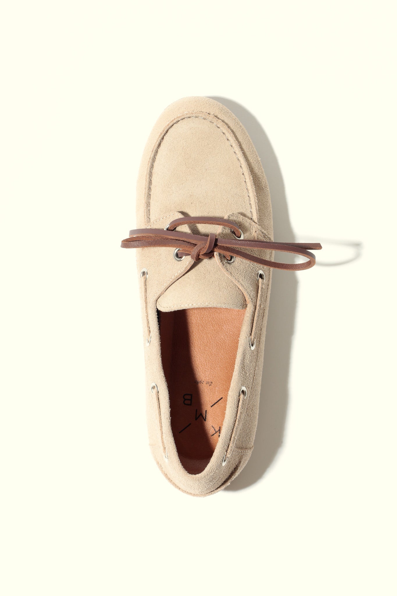 KAI BEIGE – Leather Boat Shoes KMB shoes