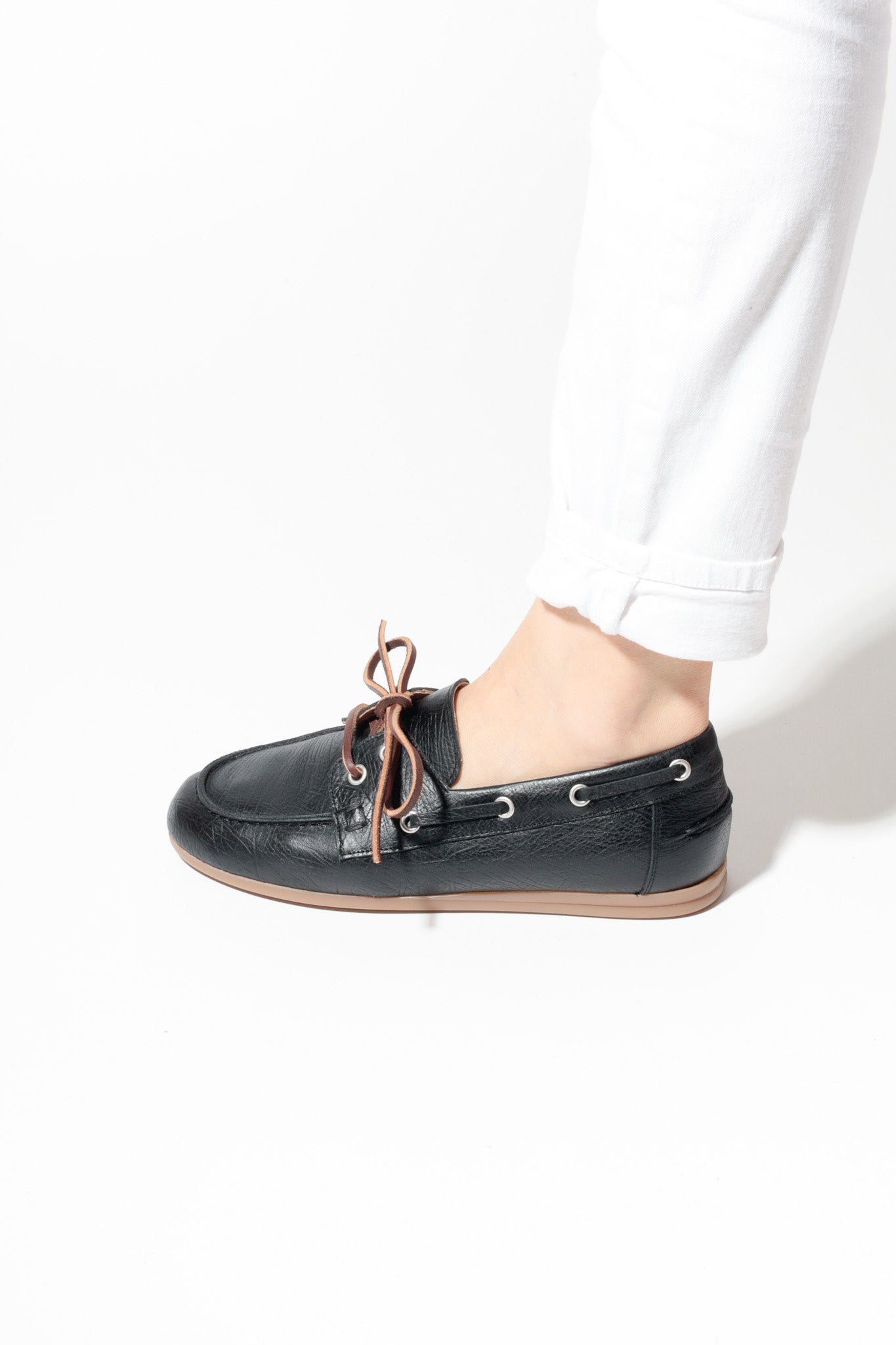 KAI LIGHT BROWN – Leather Boat Shoes KMB shoes