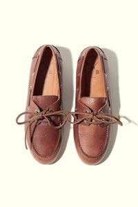 KAI BROWN – Leather Boat Shoes KMB shoes