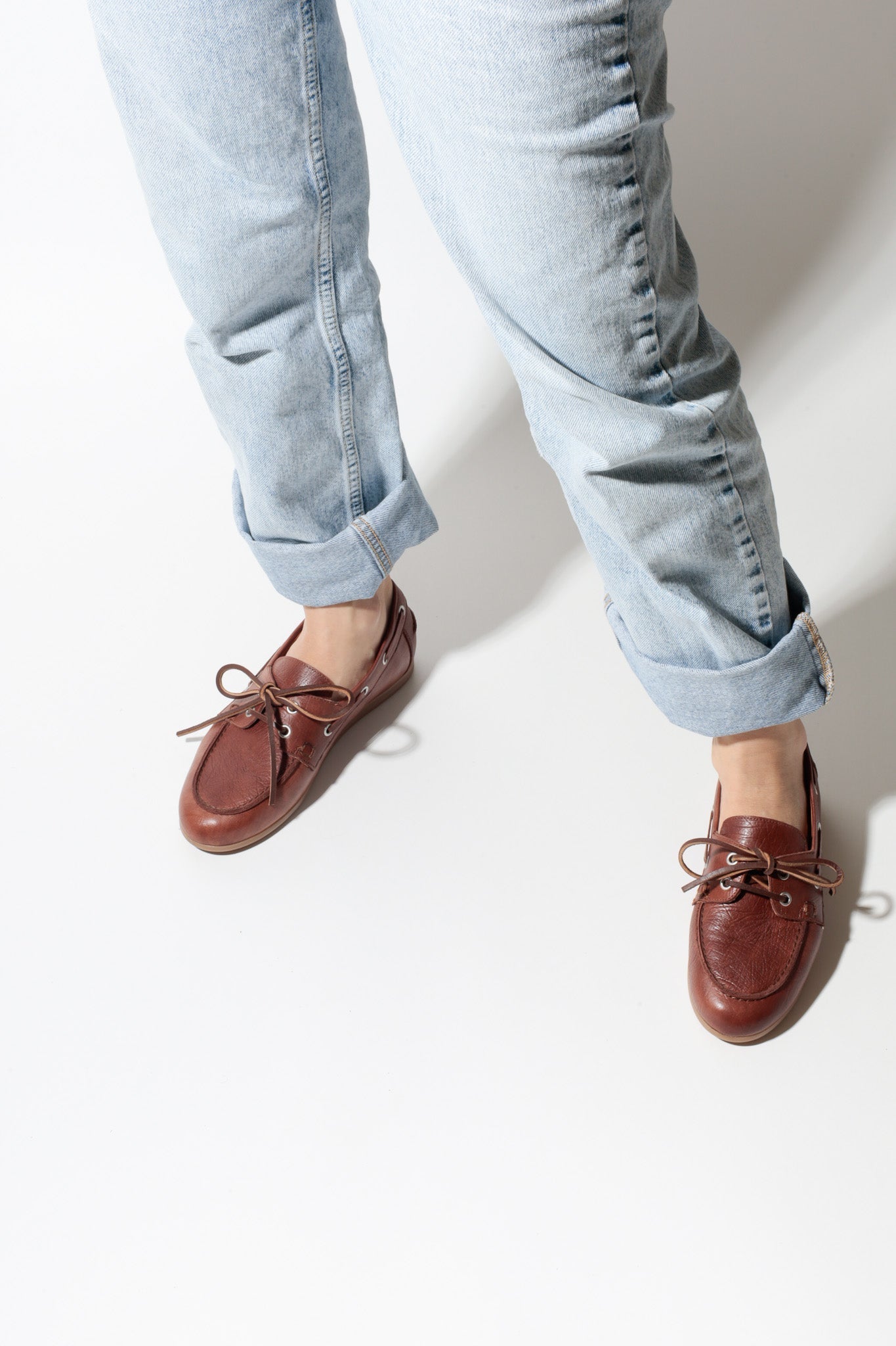 KAI COW PRINT – Hair-On Leather Boat Shoes KMB shoes