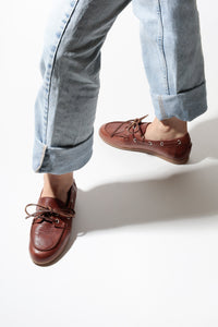 KAI COW PRINT – Hair-On Leather Boat Shoes KMB shoes