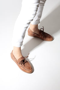 KAI BEIGE – Leather Boat Shoes KMB shoes