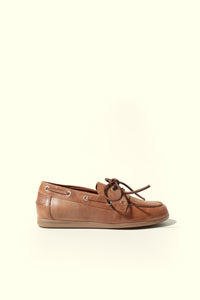 KAI LIGHT BROWN – Leather Boat Shoes KMB shoes