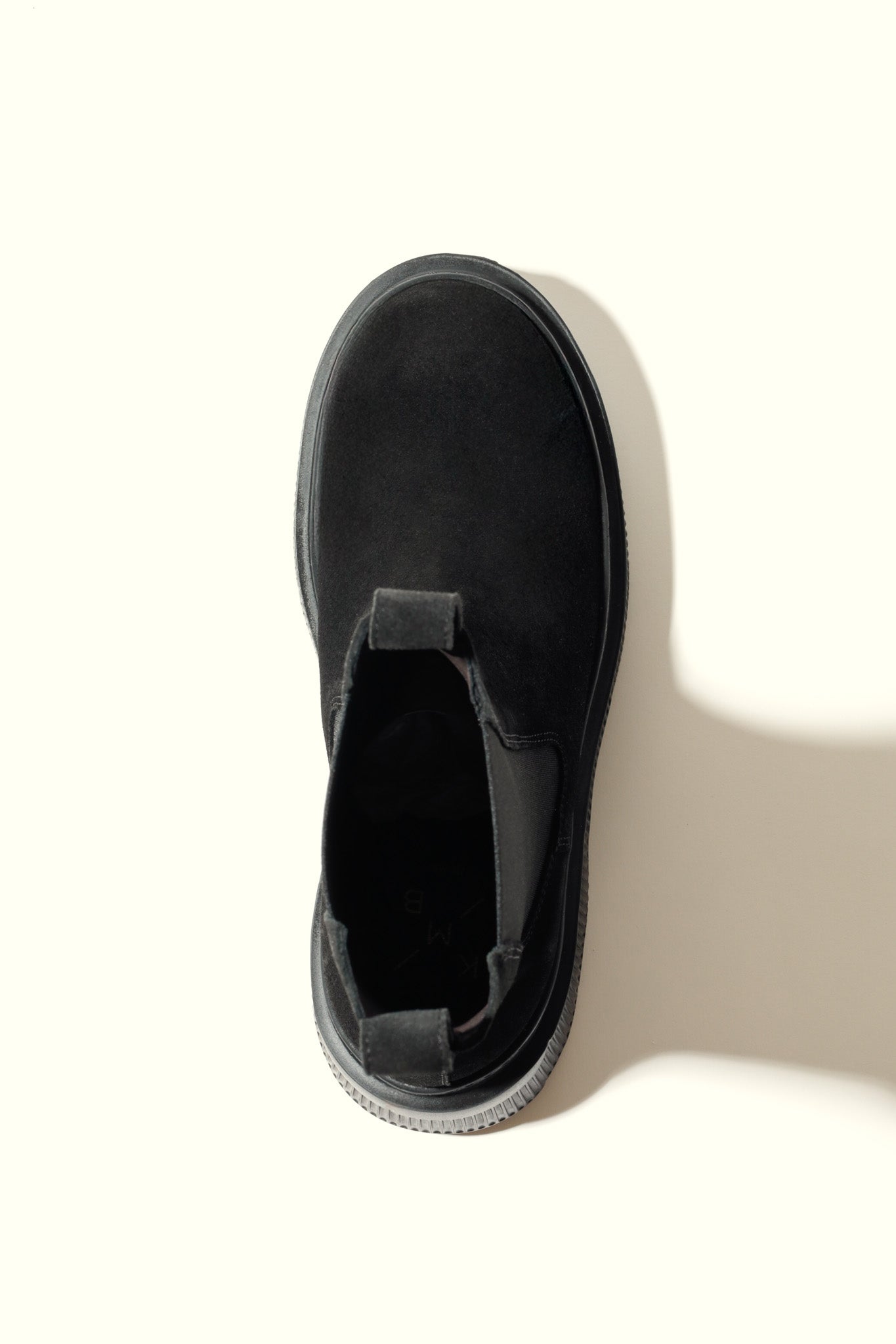 REBECCA BLACK – Mid-Calf Suede Boots with Chunky Sole KMB shoes