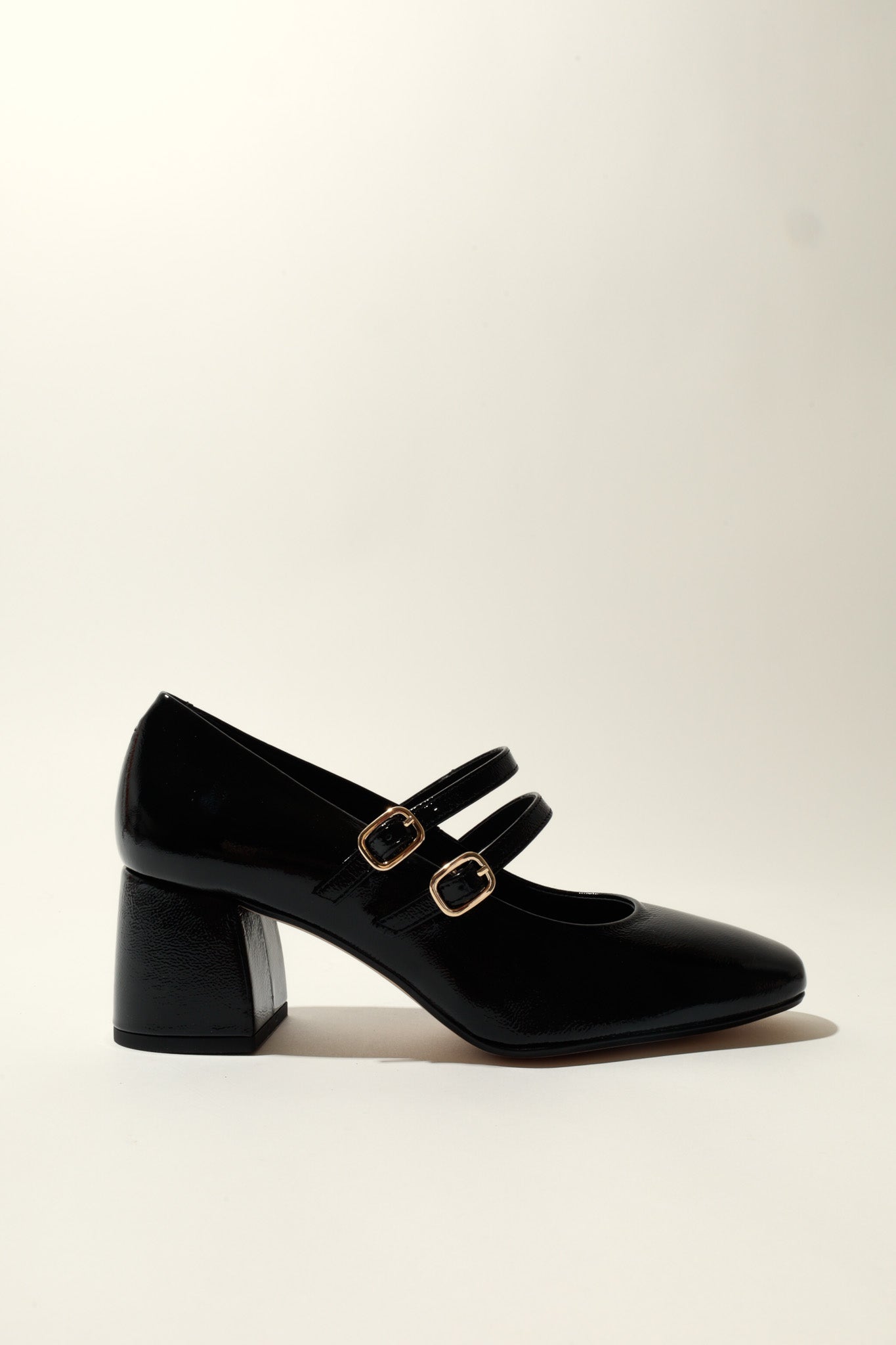 MAITE BLACK – Heeled Double Strap Mary Jane Shoes KMB shoes