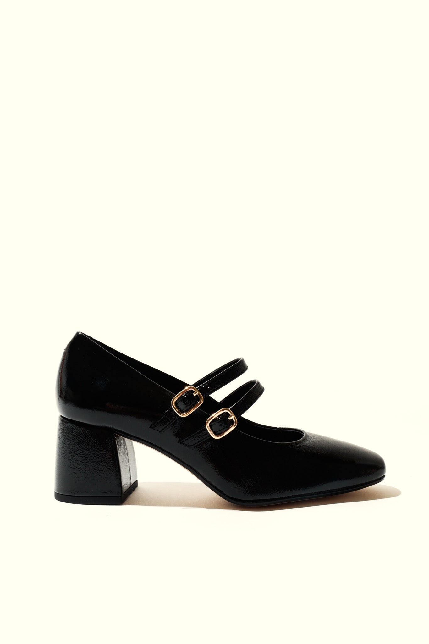 MAITE BLACK – Heeled Double Strap Mary Jane Shoes KMB shoes