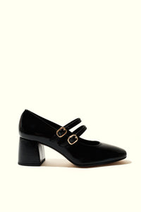 MAITE BLACK – Heeled Double Strap Mary Jane Shoes KMB shoes
