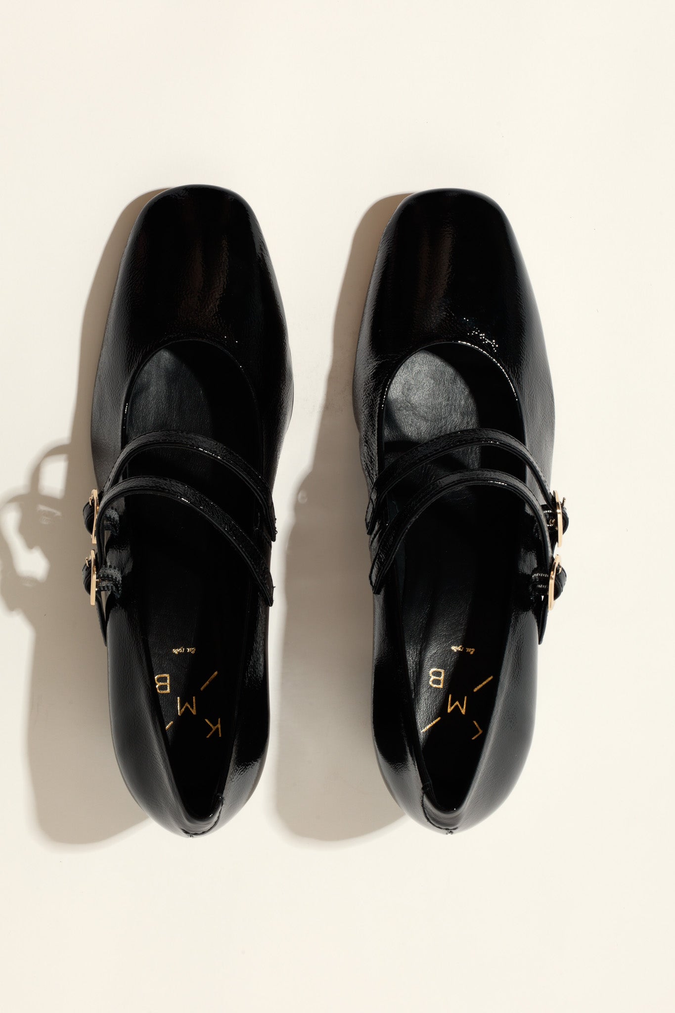 MAITE BLACK – Heeled Double Strap Mary Jane Shoes KMB shoes