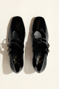 MAITE BLACK – Heeled Double Strap Mary Jane Shoes KMB shoes