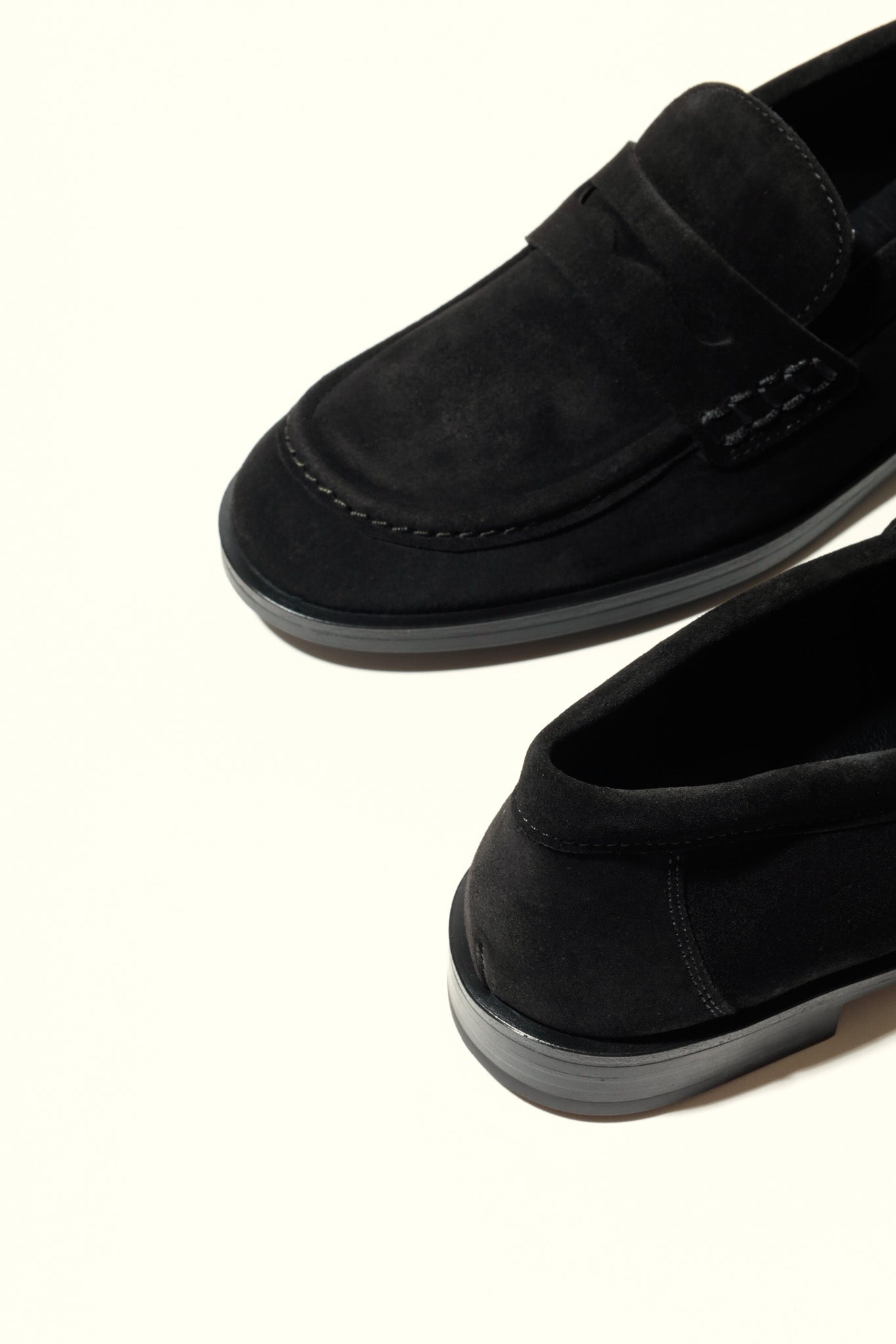 EMILIA BLACK – Soft Leather Loafer Flats KMB shoes