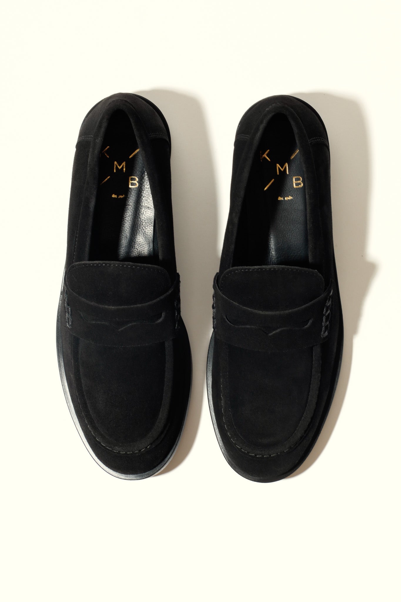 EMILIA BLACK – Soft Leather Loafer Flats KMB shoes