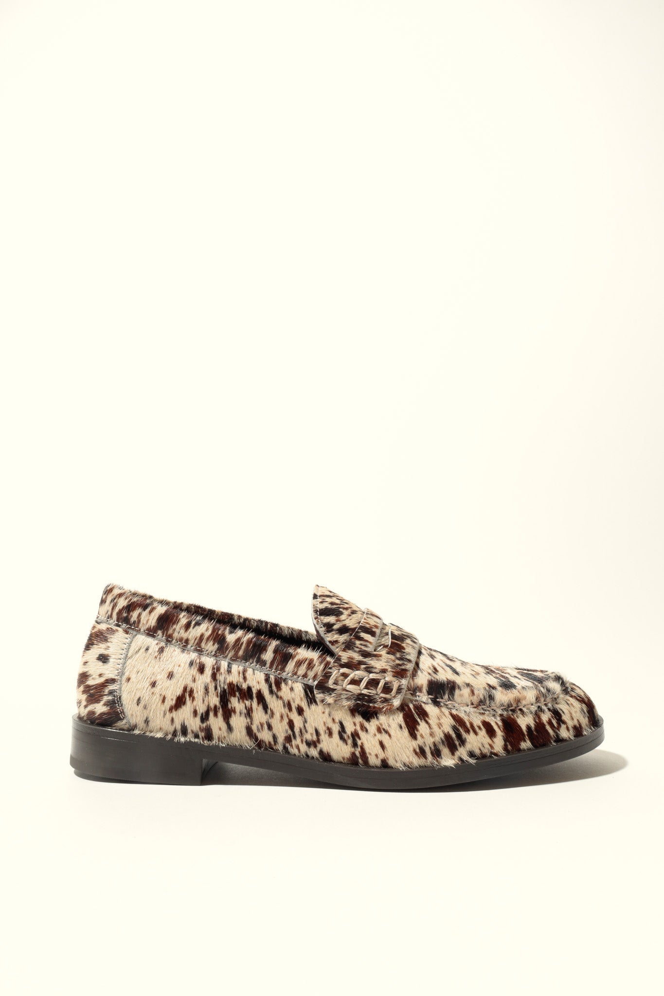 EMILIA COW PRINT – Cowhide Leather Loafer Flats KMB shoes