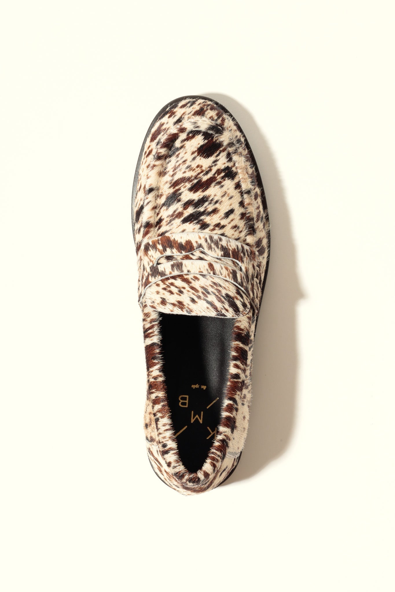 EMILIA COW PRINT – Cowhide Leather Loafer Flats KMB shoes