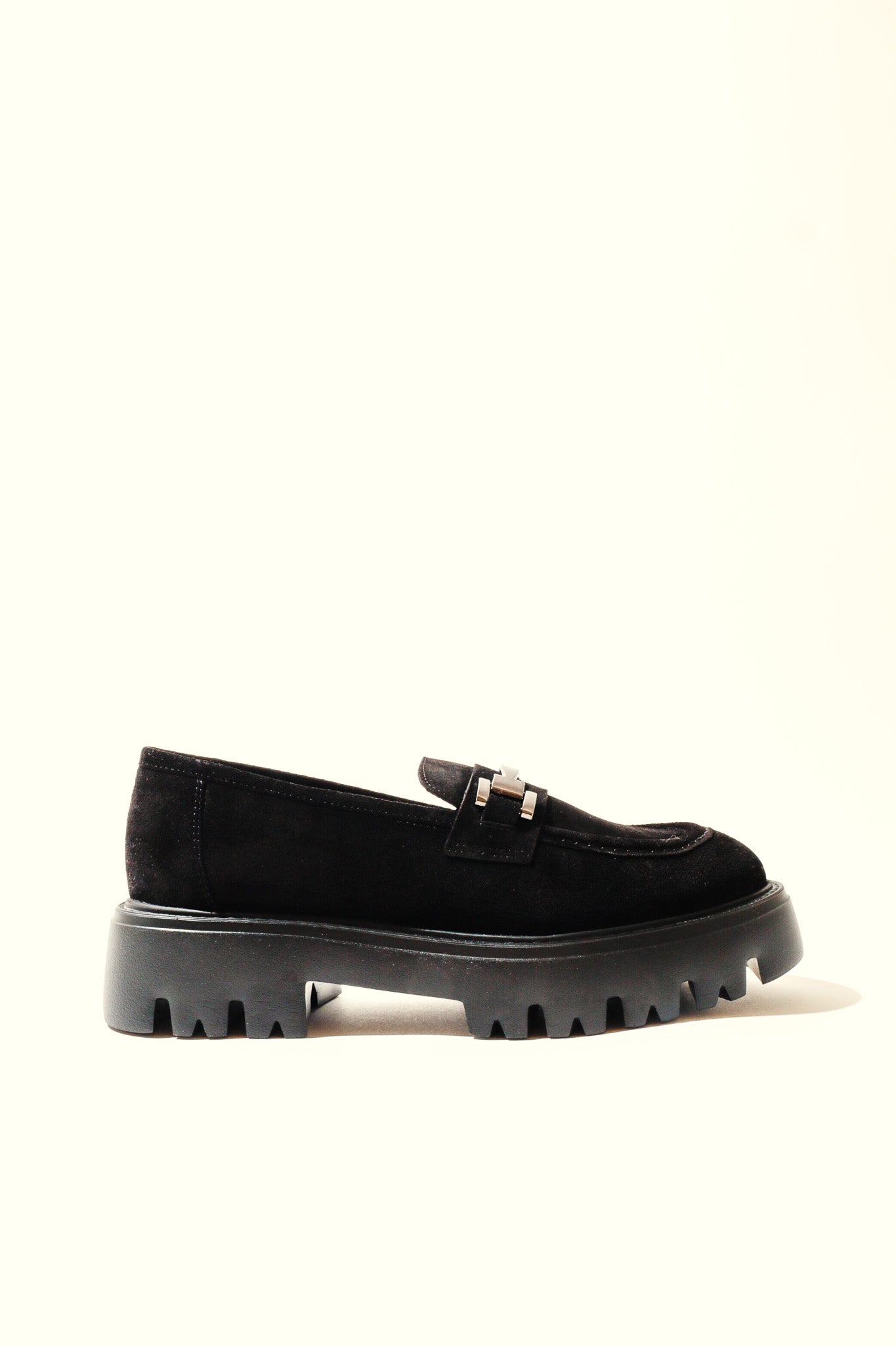 AINOHA BLACK – Suede Loafers with Horsebit and Extra-Light Sole KMB shoes
