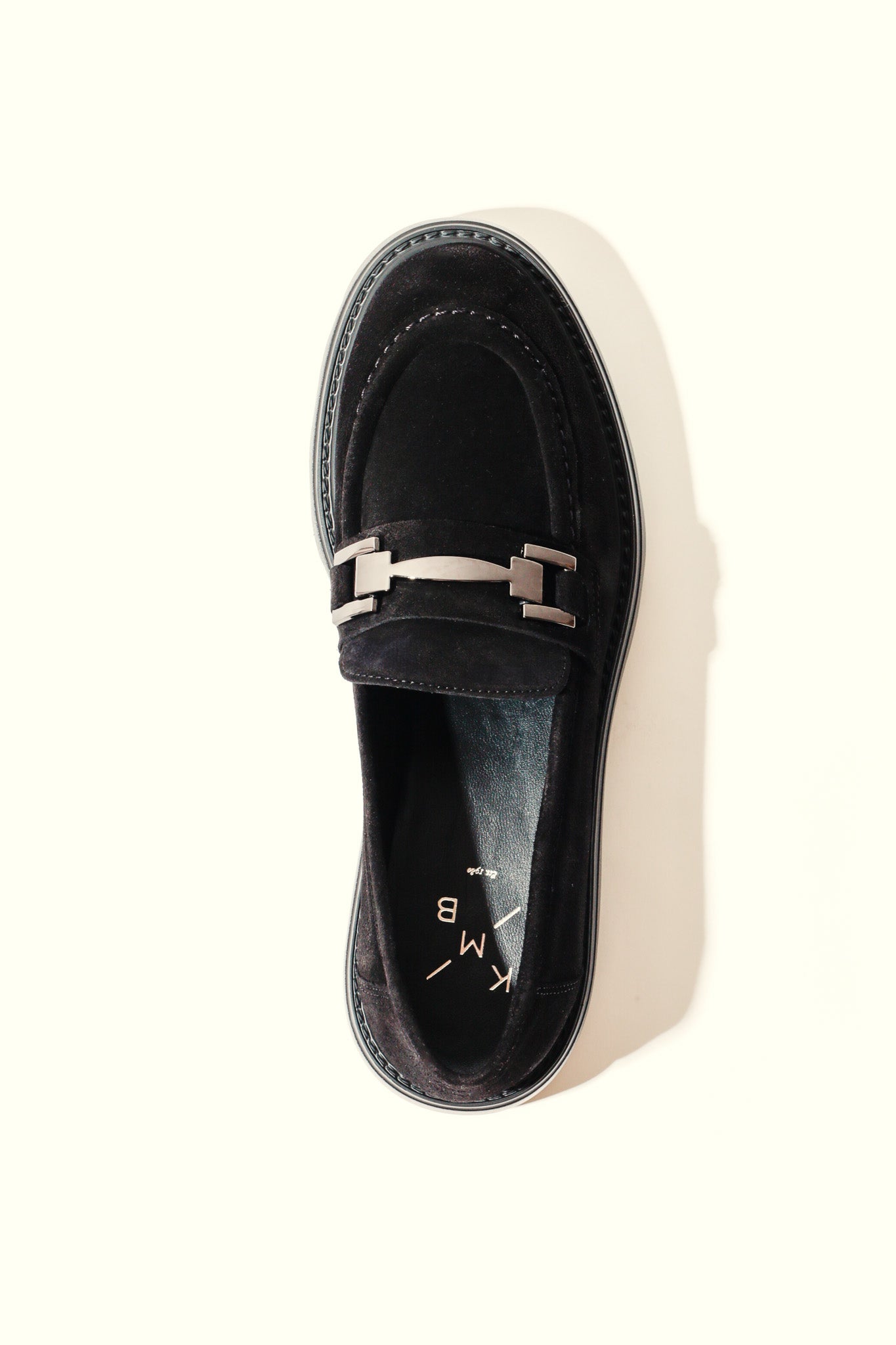 AINOHA BLACK – Suede Loafers with Horsebit and Extra-Light Sole KMB shoes