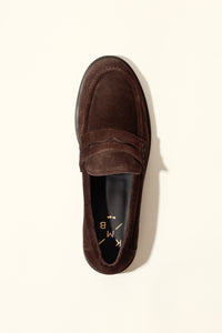 EMILIA TAUPE – Soft Leather Loafer Flats KMB shoes