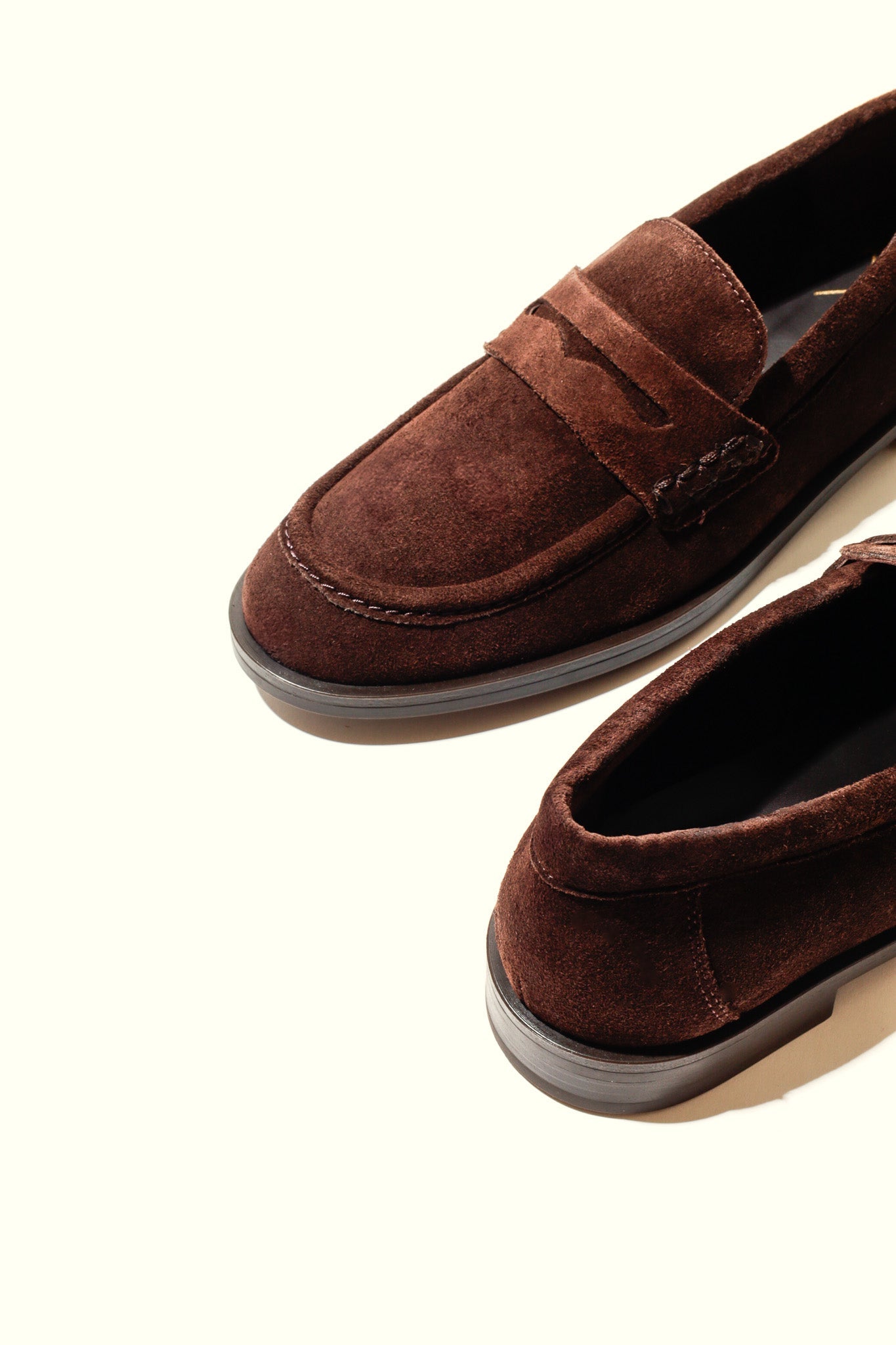 EMILIA CHOCOLATE – Soft Leather Loafer Flats KMB shoes