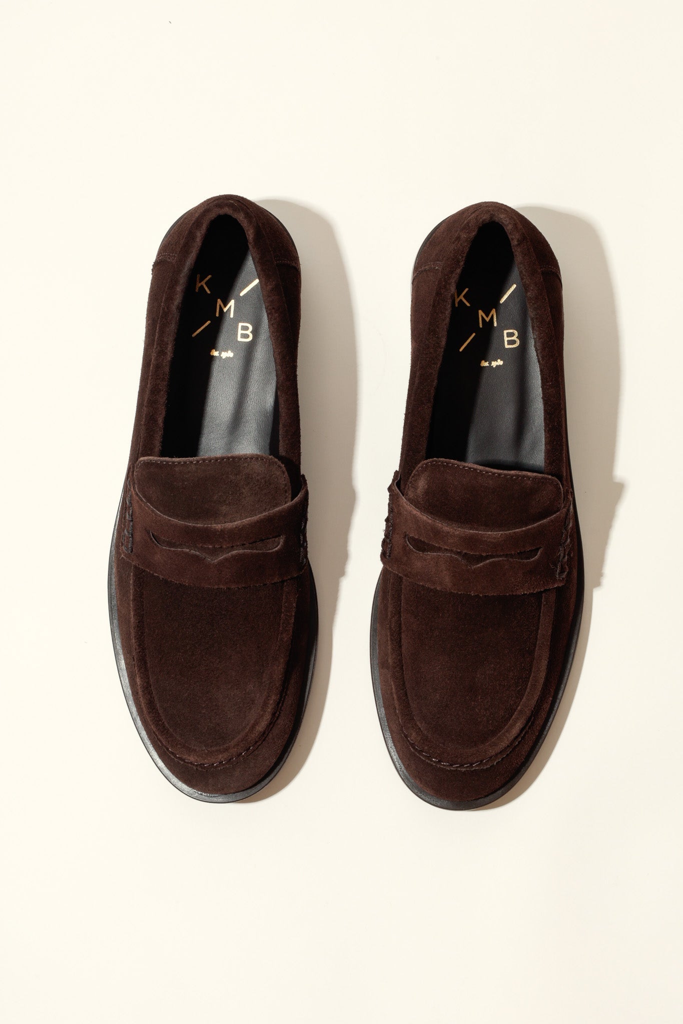 EMILIA TAUPE – Soft Leather Loafer Flats KMB shoes
