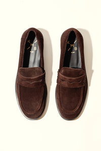 EMILIA CHOCOLATE – Soft Leather Loafer Flats KMB shoes