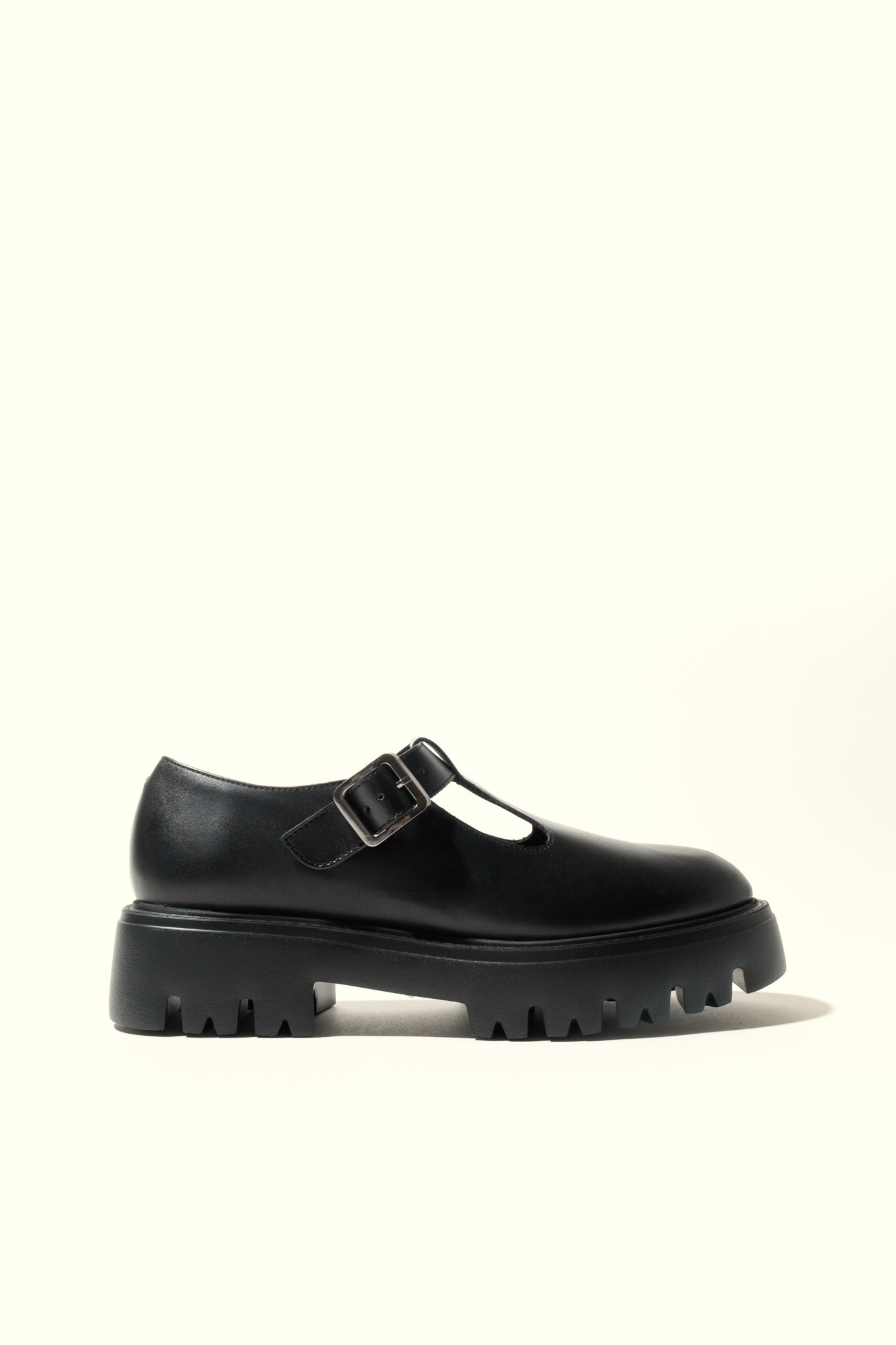 SALOME BLACK – Extra Light T-Bar Leather Shoes KMB shoes