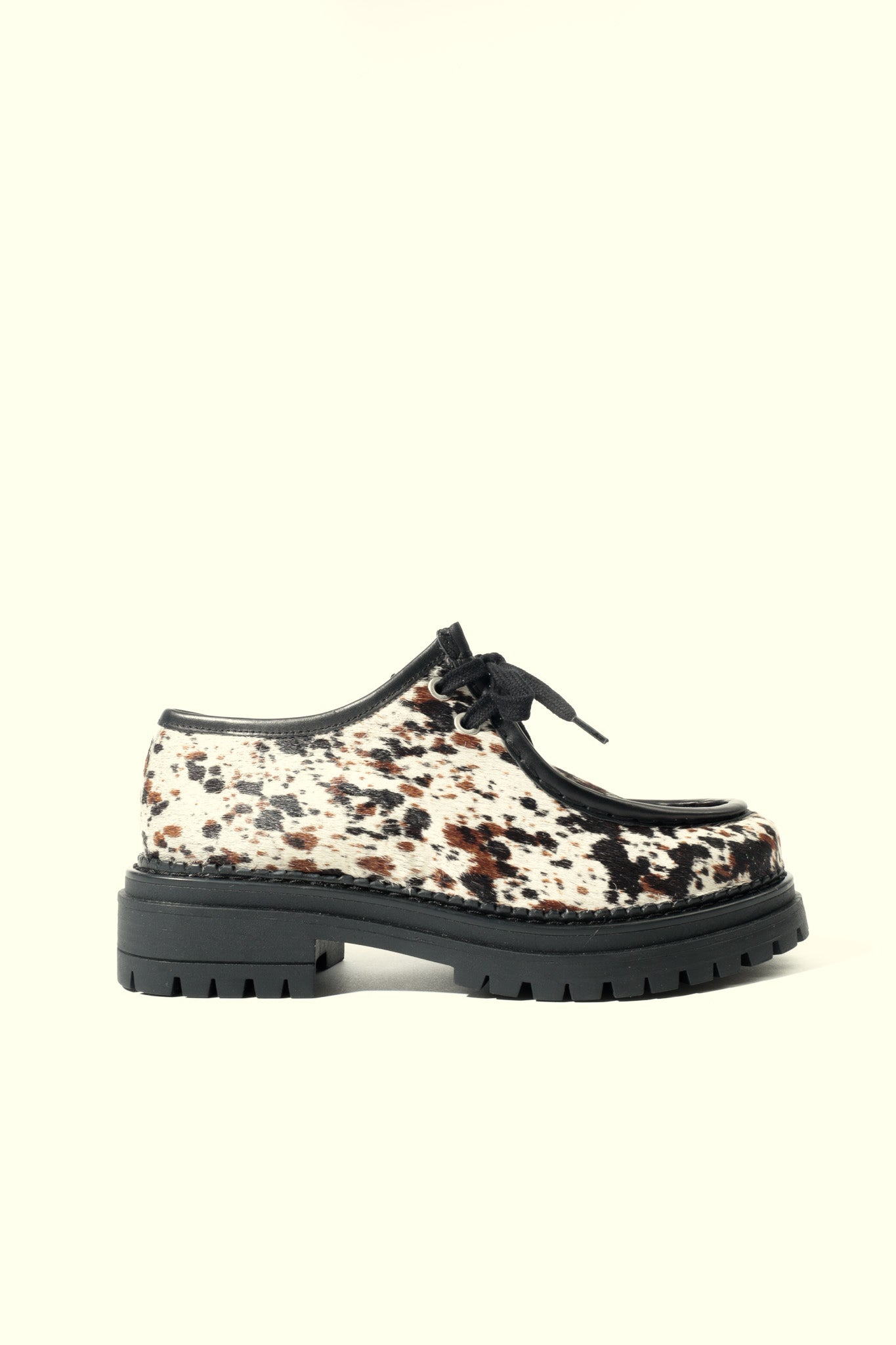 ODDA COW PRINT - Chunky Sole Wallabee Shoes KMB shoes