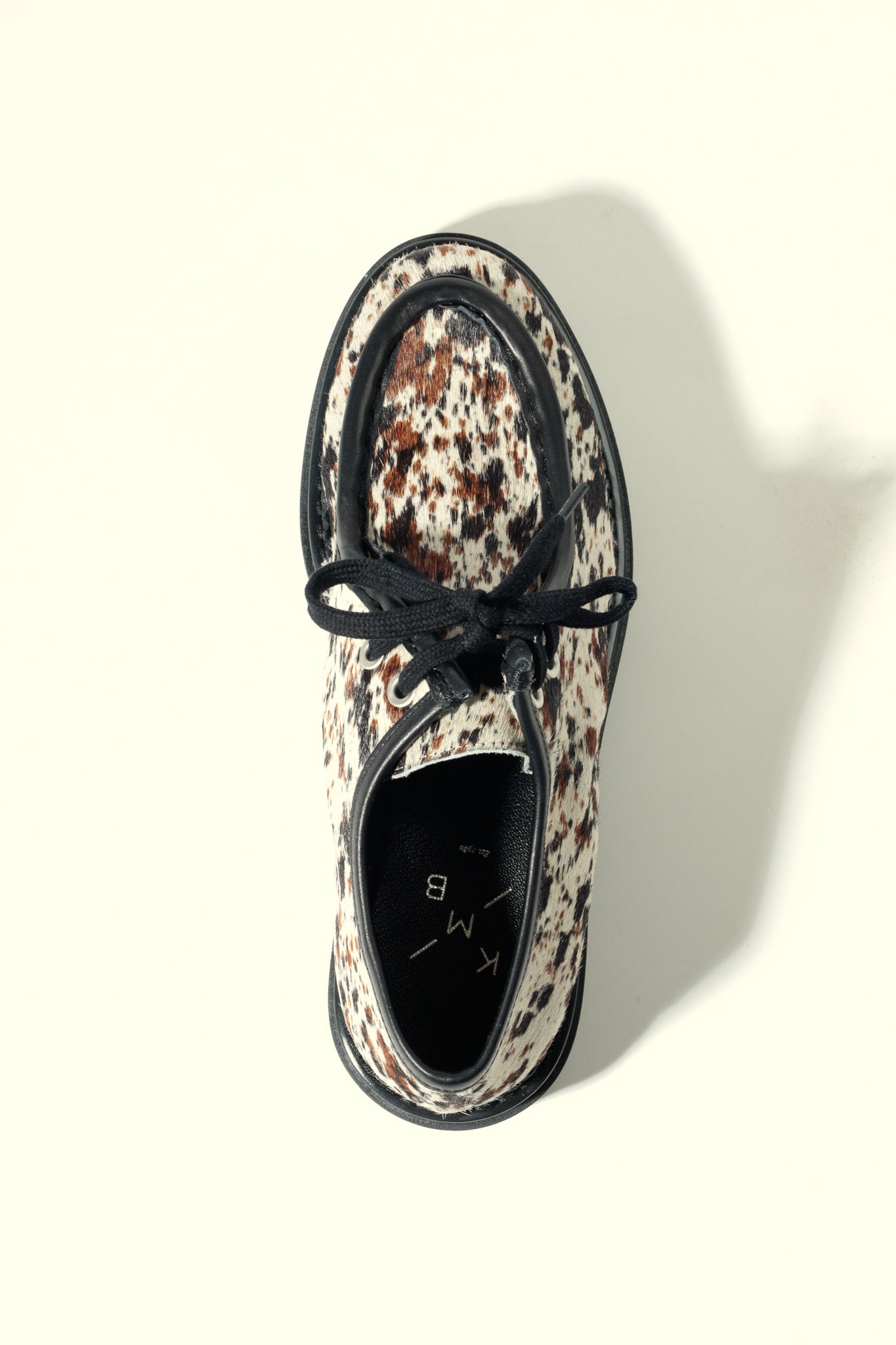 ODDA COW PRINT - Chunky Sole Wallabee Shoes KMB shoes